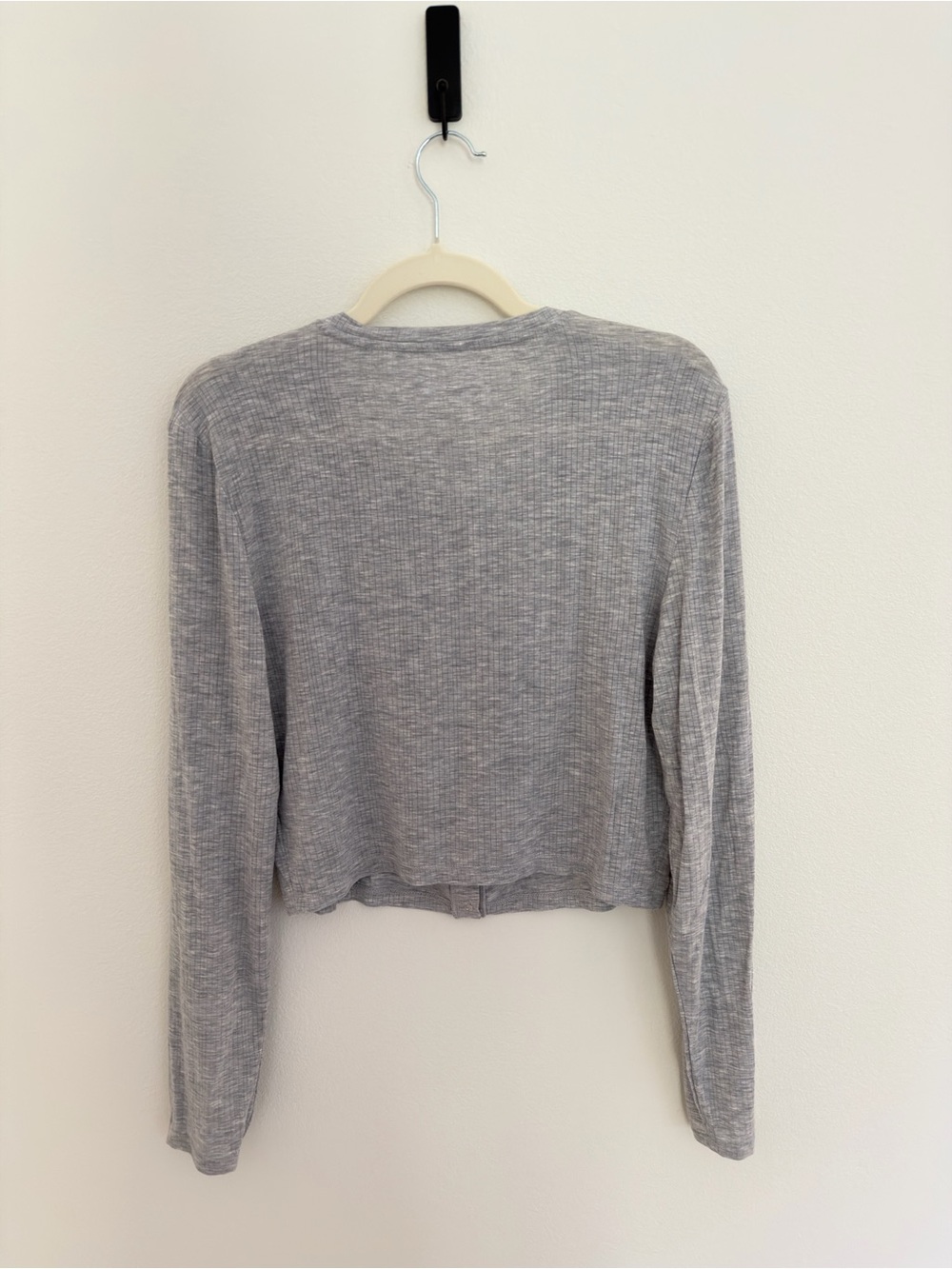Aerie Lightweight Grey Button-Front Women's Top Gray NWT - Picture 6 of 6